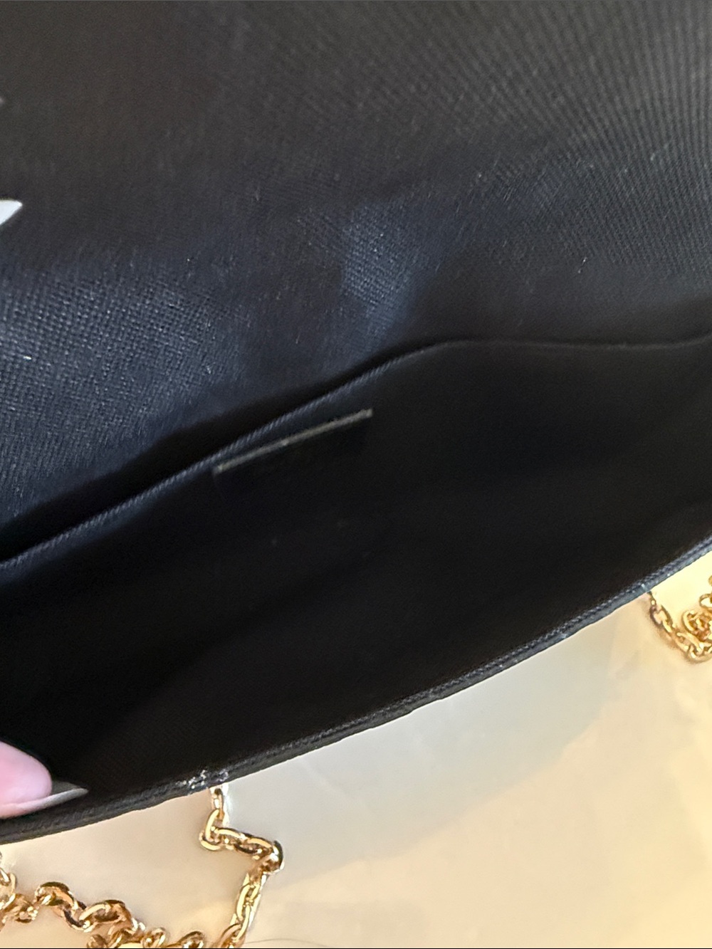 Louis Vuitton Black Monogram Envelope Crossbody with Gold Chain - Picture 6 of 6